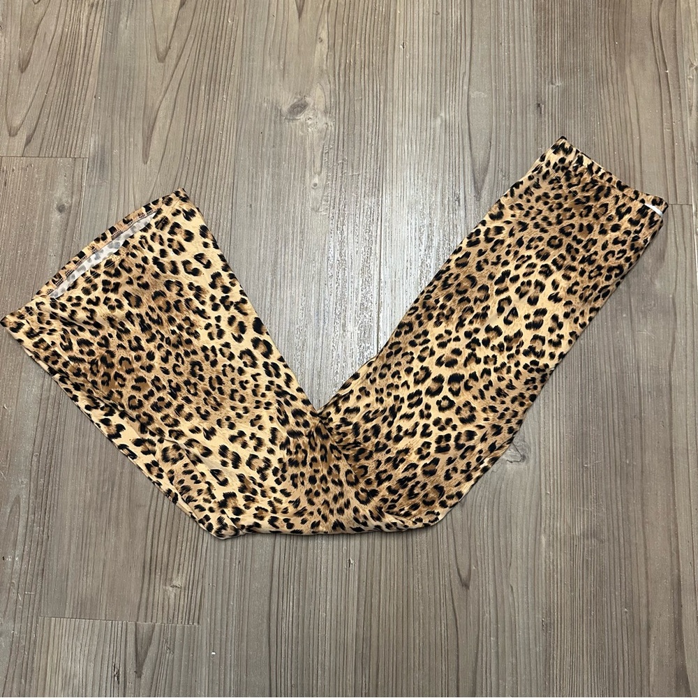 Urban outfitters leopard flare pants
